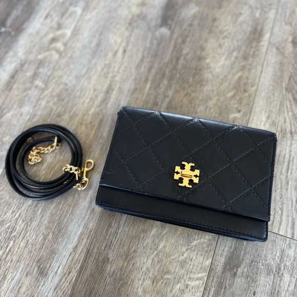 Tory Burch Mini Georgia Turnlock Chain - Quilt Pattern Embossing Leather Bag - Picture 13 of 13